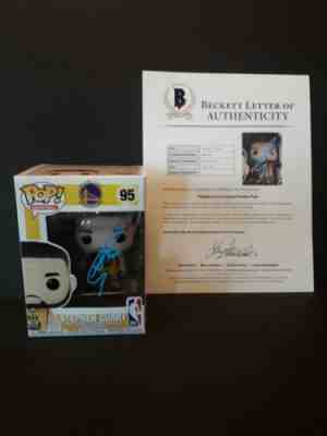 stephen curry Signed Funko Pop Golden State Warriors Basketball Beckett 95 champ