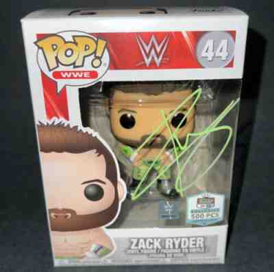 Signed WWE Zack Ryder Funko Pop Funko HQ Exclusive Autograph LE500