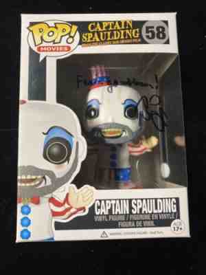 Sid Haig Signed House of 1000 Corpses Captain Spaulding 58 Funko Pop JSA XX40853