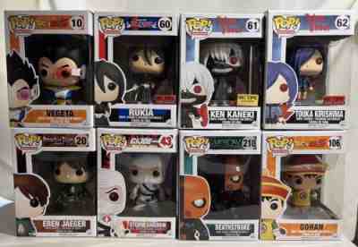 FUNKO POP Lot of 8 - w/ Hot Topic Pre-release Exclusives **Authentic Unused CIB