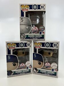 3 Ichiro Suzuki Exclusive Funko Pops