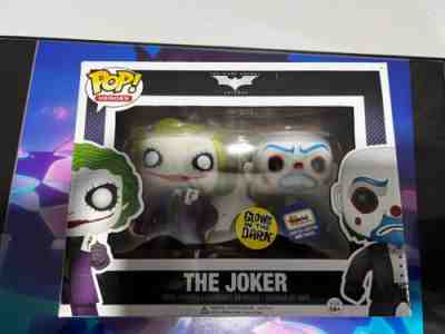 Funko Pop! Joker/Bank Robber Glow in the Dark 2 Pack 480 pcs Gemini Exclusive