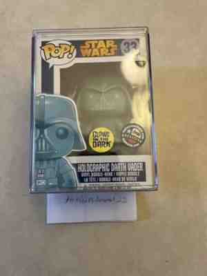 Funko Pop! Star Wars Holographic Darth Vader #33 Dallas ComicCon 100% Authentic