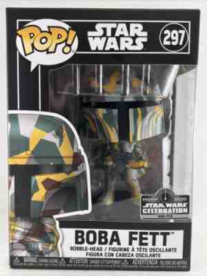 Ultra Rare 2020 Star Wars Celebration 297 BOBA FETT ONLY 1000 MADE Funko Pop