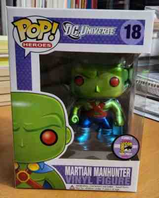 Funko Martian Manhunter 18 Metallic SDCC 2011 & Shazam! Metallic Gemini Collecta