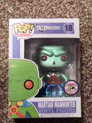 Funko Pop! Heroes DC Universe Martian Manhunter Metallic 2011 SDCC LE 480 PC 18