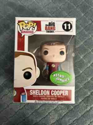 Funko Pop Sheldon Cooper Flash Shirt Astro Zombies Rare 1000 Pieces Exclusive