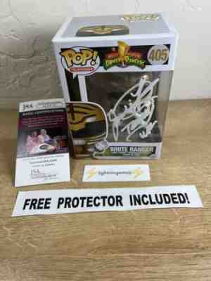 White Power Ranger Funko #405 Jason David Frank Signed Autograph NEAR MINT