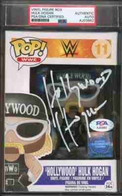 Hollywood Hulk Hogan - Signed WWE Funko Pop #11 - NWO 4 Life - PSA Encapsulated