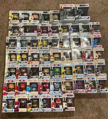 Funko Pop Lot Marvel and DC - Lot of 99