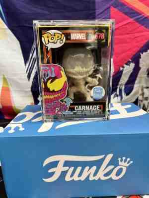 Black light Carnage Prototype Funko Very Rare! Comes With Box And Hard Stack â?¼ï¸