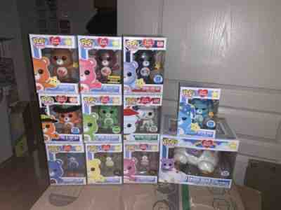 Care Bears Funko Pop Lot Of 12 W/RARE EXCLUSIVES Bedtime, Cheer, Grumpy, Share