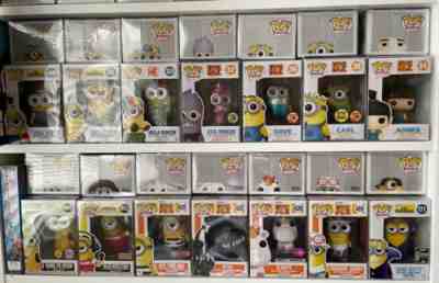 Complete Full All Set Lot of Funko Pop HTF GITD 52 Minion Minions Despicable Me