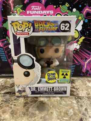 Dr. Emmett Brown Glow Funko Pop! Vinyl Movies 62 Convention Exclusive