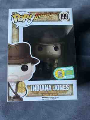 Funko Pop! Indiana Jones w/Golden Idol #199 SDCC 2016 Exclusive Limited Edition