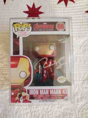 Robert Downey Jr. signed autographed Iron Man Mark 43 MARVEL Funko Pop #66