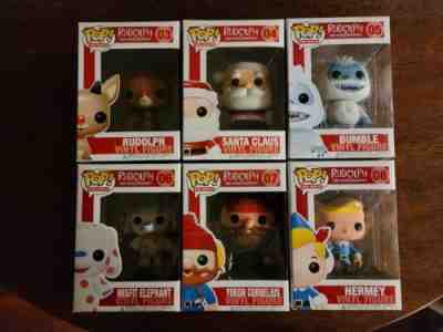 Funko Pop - COMPLETE RARE 2014 Rudolph Set - New - Protectors