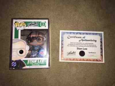 Funko Pop! Stan Lee 2015 NYCC Exclusive 1500 PCS Signed By Stan Lee And COA