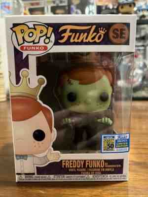 Funko Pop Freddy Funko As Frankenstein LE 350 SDCC 2019 Rare Hard To Find Minty