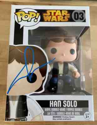 George Lucas Signed Star Wars Han Solo 03 Funko - JSA N87466