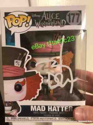 JOHNNY DEPP SIGNED MAD HATTER FUNKO POP 177 PSA COA AUTO ALICE IN WONDERLAND