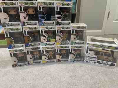 Huge Breaking Bad funko pop collection. White, Pinkman, Fring, Heisenberg. Rare!