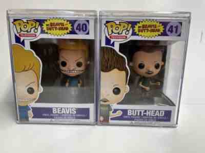 Beavis & Butt-Head Funko Pop Set #40 & #41 MTV Original Vaulted in Stacks