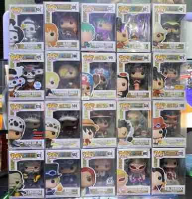 Funko pop Lot One Piece, 20 One Piece Funkos, the Expensive Trafalgar Law 101