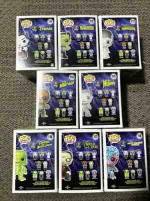 Universal Monsters Funko Pop Lot 111, 112, 113, 114, 115, 116, 117, 118