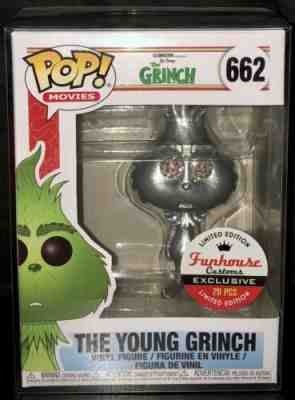 ONLY 20 MADE Funhouse Silver Diamond The Young Grinch Figure Toy funko POP! 662