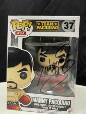 MANNY PACQUIAO Autographed Autograph Auto Signed Funko Pop PSA DNA Boxing Glove