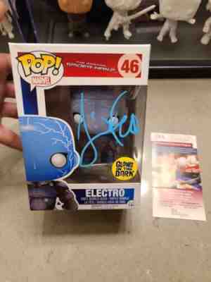 Jamie Foxx Spider Man 2 Autographed Electro #46 Funko Pop! JSA Authenticated