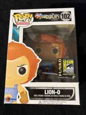 Funko POP! FLOCKED Lion-o #102 SDCC 2014 Limited Edition 1000 PIECES Thundercats