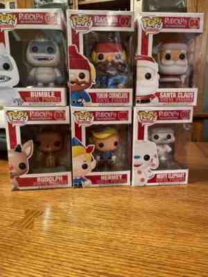 funko pop rudolph the red nosed reindeer full set brand new