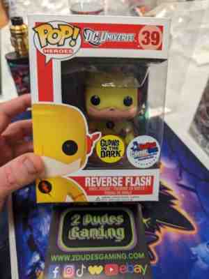 (BBB)Funko Pop! Reverse Flash Glow - Dallas Comic Con ExclÂ DC Universe #39 Grail