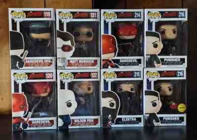 Funko Pop! Netflix Daredevil Lot [Set of 8] Matt Murdock Punisher Chase