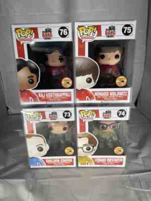 FUNKO POP BIG BANG THEORY STAR TREK SDCC 2013 SHELDON LEONARD HOWARD RAJ LOT