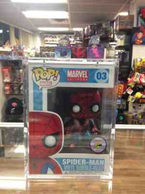 Funko Pop Marvel Universe Metallic Spiderman #3 SDCC 2011 LE 480 (GRAIL)