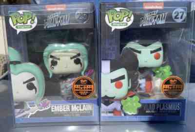 Funko Pop Digital Danny Phantom Ember McLain & Vlad Plasmids Legendary Set