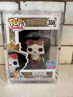 Funko Pop One Piece Brook 2018 Shared Exclusive Authentic Shonen Jump Toei...