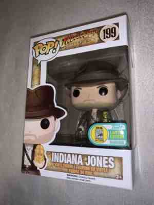 Funko Pop! Indiana Jones w/Golden Idol SDCC 2016 Limited Edition RARE