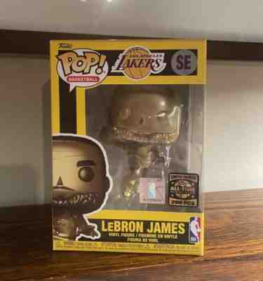 Funko POP! LeBron James metallic gold figure -SE Limited Edition-(case included)