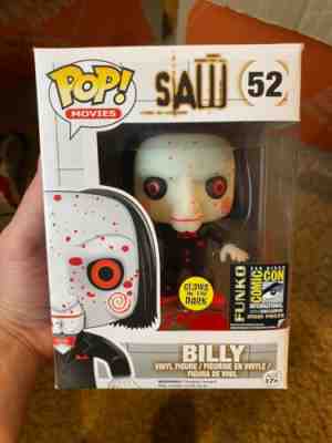 Funko Pop Movies SAW Billy #52 - GITD SDCC 2500 Pieces AUTHENTIC RAREÂ 