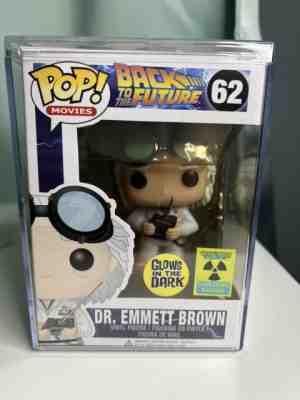 Dr. Emmett Brown Glow Funko Pop! Vinyl Movies 62 Convention Exclusive