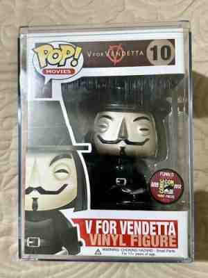 Funko Pop! Movies V For Vendetta #10 Metallic SDCC 2012 LE 480 MINT CONDITION