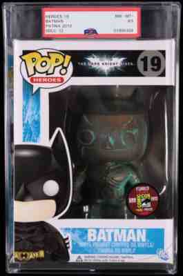 PSA MINT 8.5 Funko pop patina batman Dark knight Rises #19 SDCC 1/480 GRADED