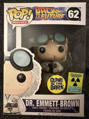 Funko POP Dr. Emmett Brown 62 GITD Glow EXCLUSIVE