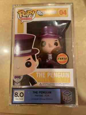 Funko Pop! DC Universe 04 The Penguin Metallic Chase Graded VVGS 8.0