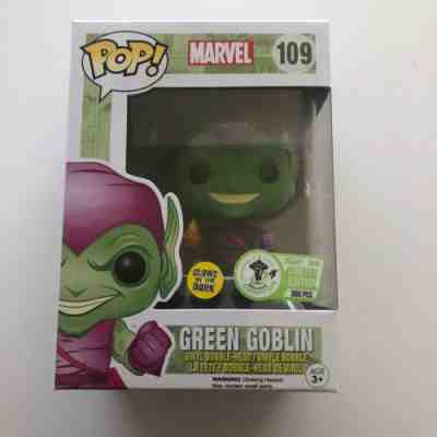 Funko Pop! - GREEN GOBLIN (Glow) - Marvel - ECCC 2016 - LE 300 - 109 *box wear*