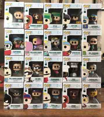 Funko POP South Park Lot Of 32 - Stan Kyle Kenny Cartman Clyde Hankey Coon Chef